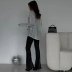Zela™ | Elegant Sequin Midi Dress 