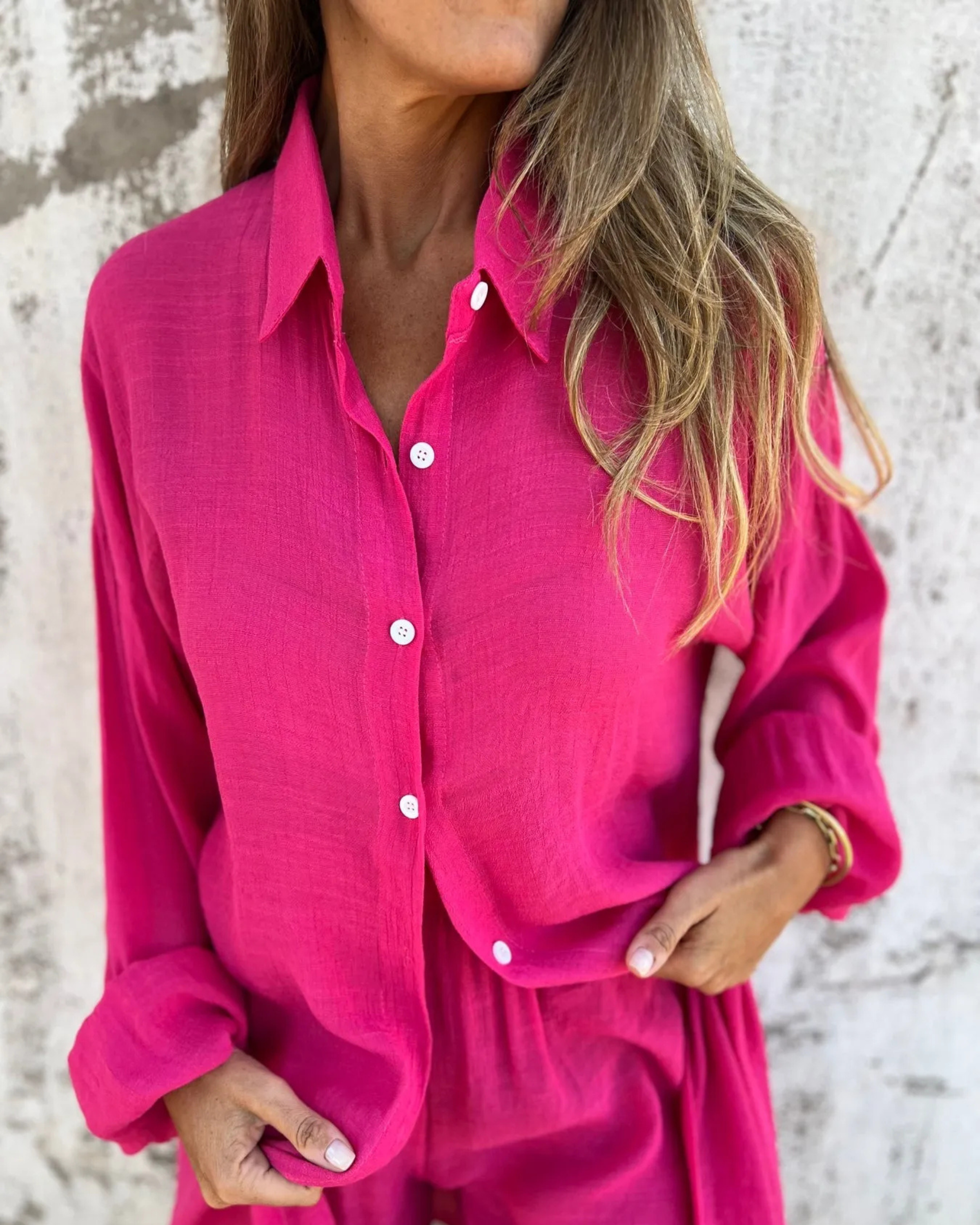 IZELA - CASUAL SHIRT &amp; SHORTS SET 