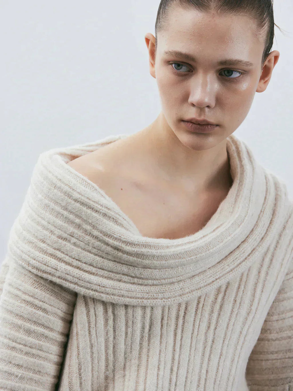 Oversized Wollpullover | Atmungsaktiver, wärmender Damenstrickpullover