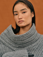 Oversized Wollpullover | Atmungsaktiver, wärmender Damenstrickpullover