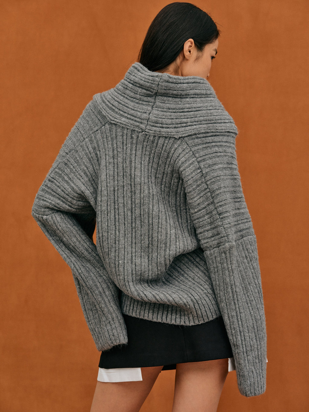 Oversized Wollpullover | Atmungsaktiver, wärmender Damenstrickpullover