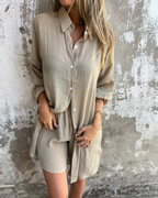 IZELA - CASUAL SHIRT &amp; SHORTS SET 