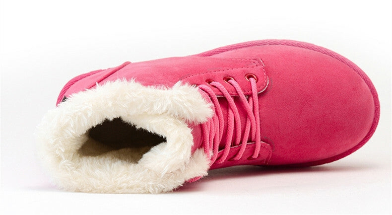 Snow White ankle boots with lace-up closure