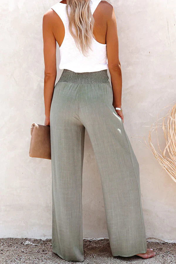 Dalia™ - Chamomile Linen Pants 