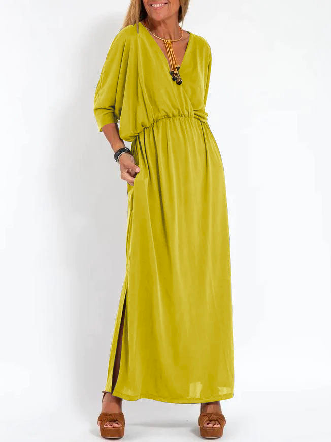 Jolanda™ | V-HALS JURK MET SPLIT