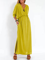 Jolanda™ | V-HALS JURK MET SPLIT