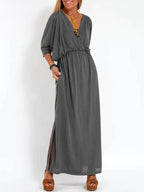 Jolanda™ | V-HALS JURK MET SPLIT