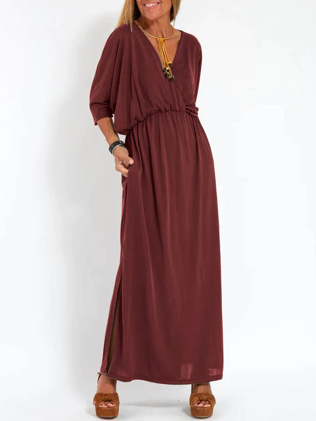 Jolanda™ | V-HALS JURK MET SPLIT