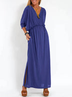 Jolanda™ | V-HALS JURK MET SPLIT