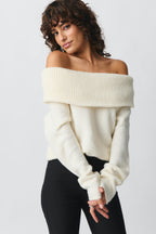 Stephanie - Off Shoulder Comfort Sweater