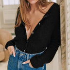 Marjo | Stylischer Cardigan mit weicher Passform und Knöpfen für Damen