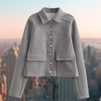 Silvia Wolljacke | Lässige Damenjacke in Wolloptik für den Herbst