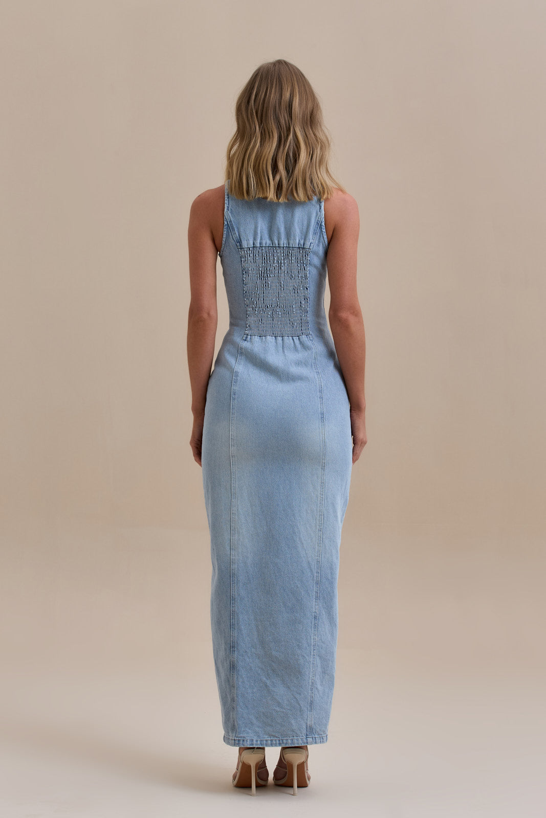 Amara Midi Denim Dress
