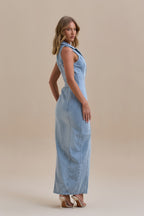 Amara Midi Denim Dress