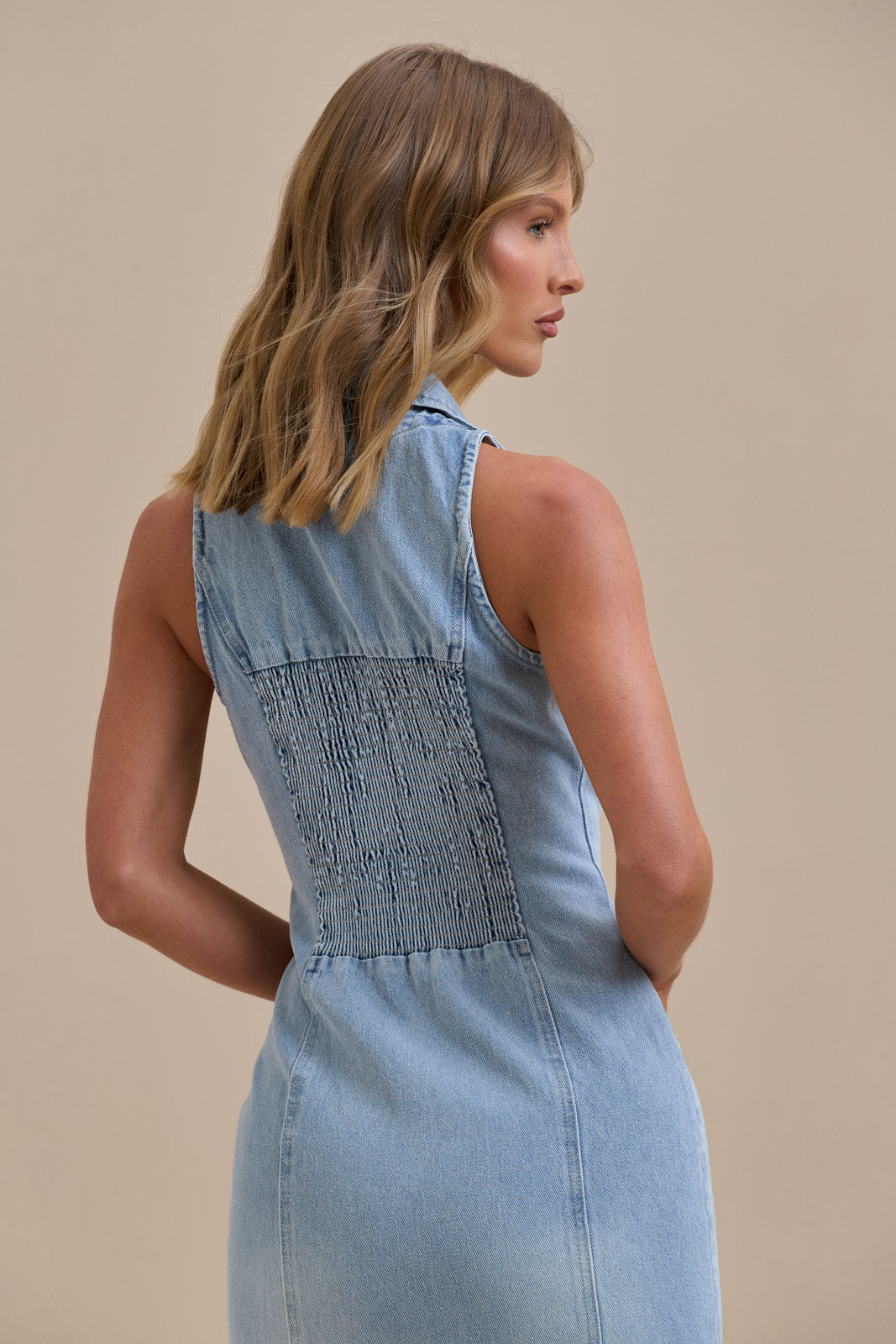 Amara Midi Denim Dress