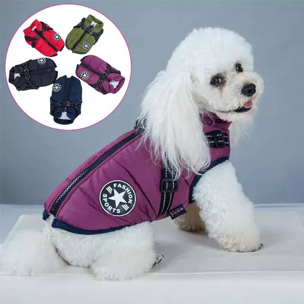 ComfyPuffer™ | Winter Coat for Dogs with Built-in Harness 