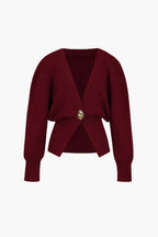 Florentina | Elegante Pullunderweste mit goldenem Knopf