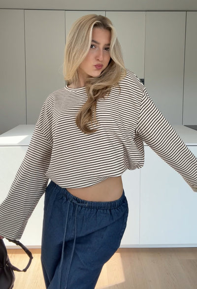 Rachel | Gestreiftes Longtop
