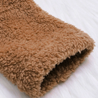 Dalveri – Stylischer Teddymantel Damen – Langer Fleecemantel mit Kapuze und Knöpfen