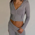 Two Piece Knitted Set - Two Piece Comfy Set