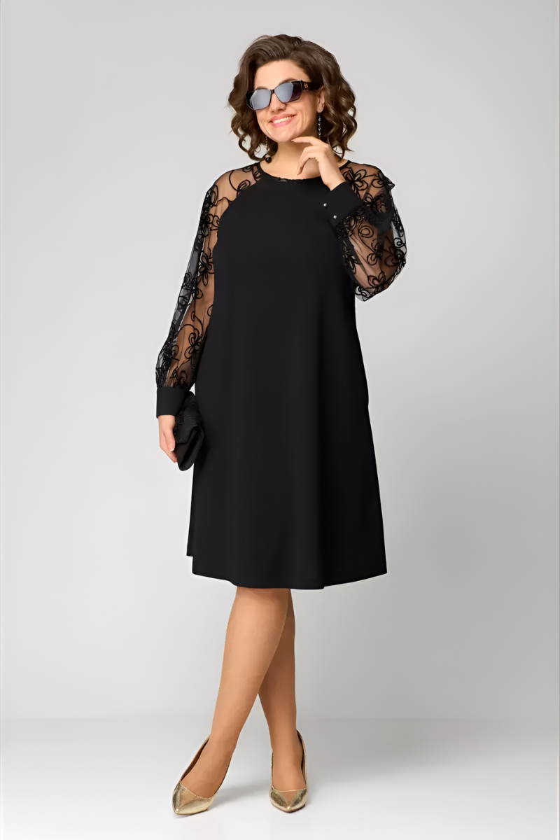 Amira | Elegantes Kleid mit Spitzenärmeln