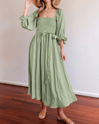 Tana | French Dress with Ruffles and Sleeves