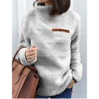 Noemi - Warm Fleece Sweater with Fur