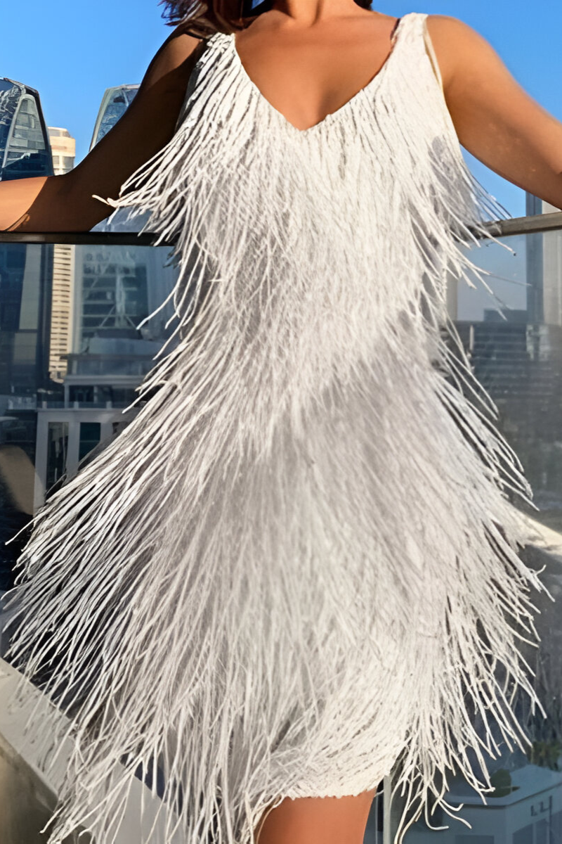 Neli™ | Elegantes, funkelndes Quastenkleid