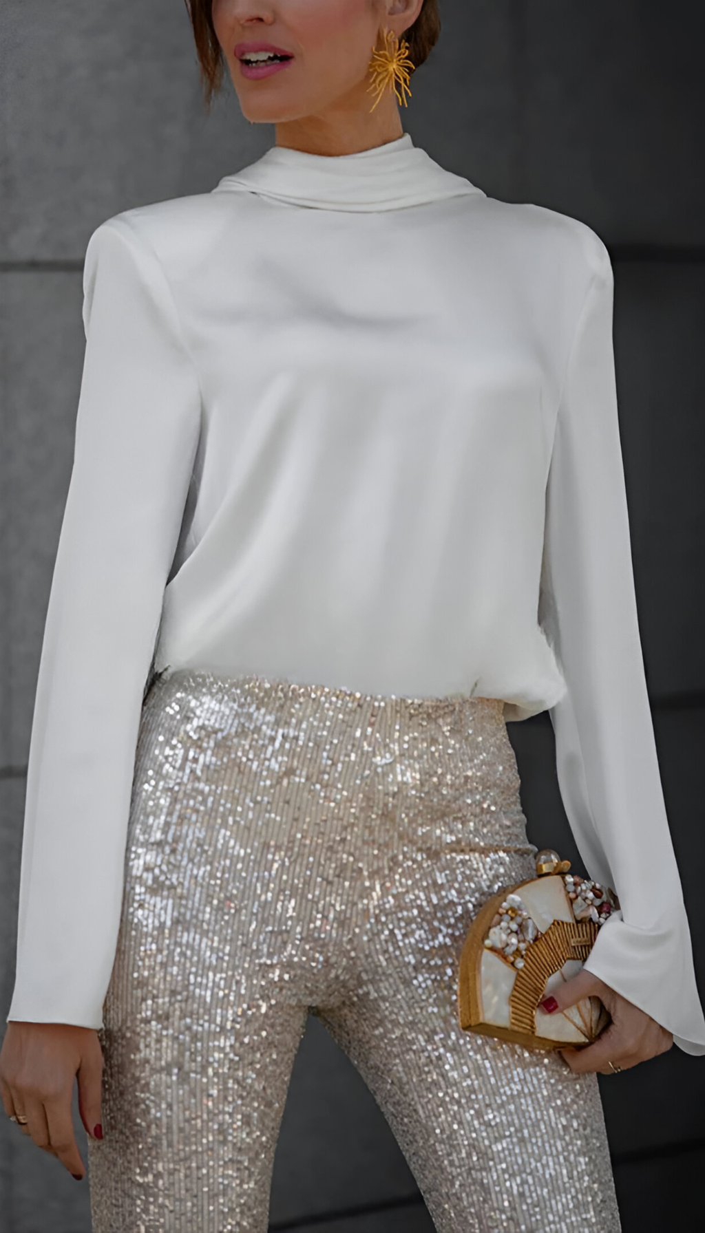 Zari | Elegant Sequin Flared Pants