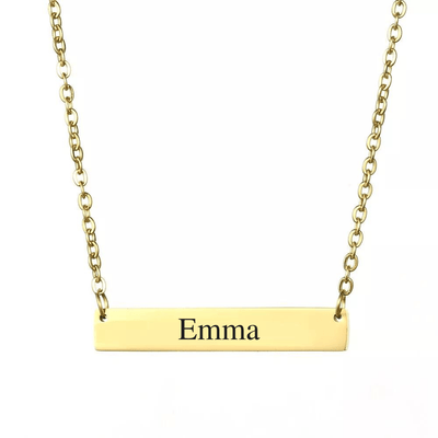 Personalized Bar Necklace