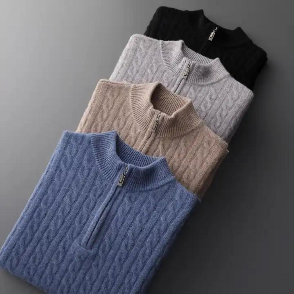 Lars | Men's Half-Zip Cashmere Sweater