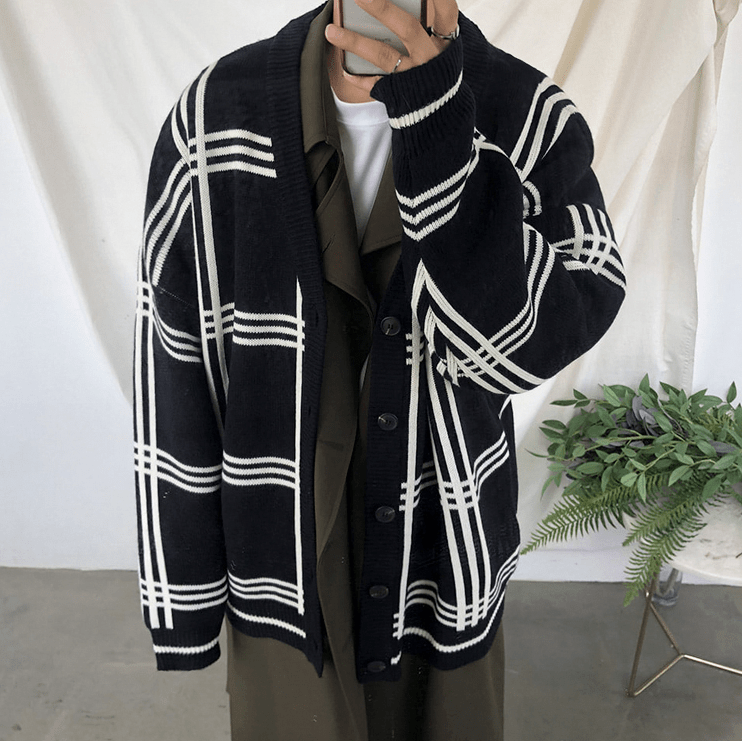 Cardigan Heren – Tijdloze V-hals Vest met Knopen in 3 Kleuren