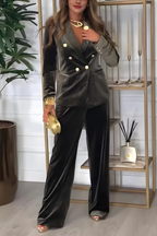 Nira | Chic Velvet Two-Piece Suit