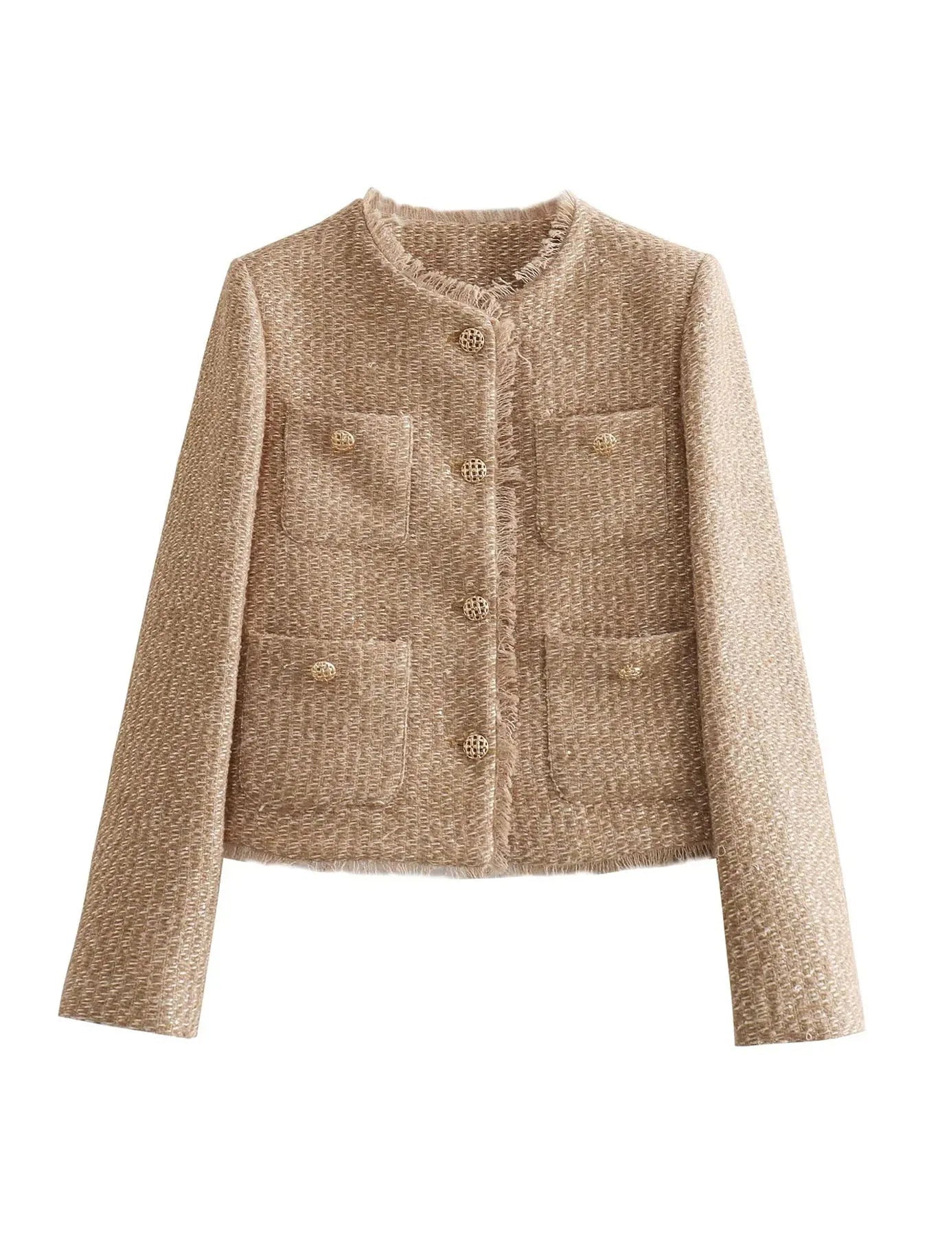 Kurze Tweedjacke