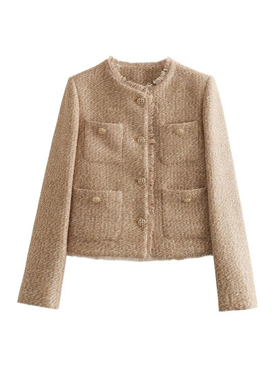 Kurze Tweedjacke