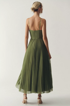 Liva™ | Plissiertes Midikleid