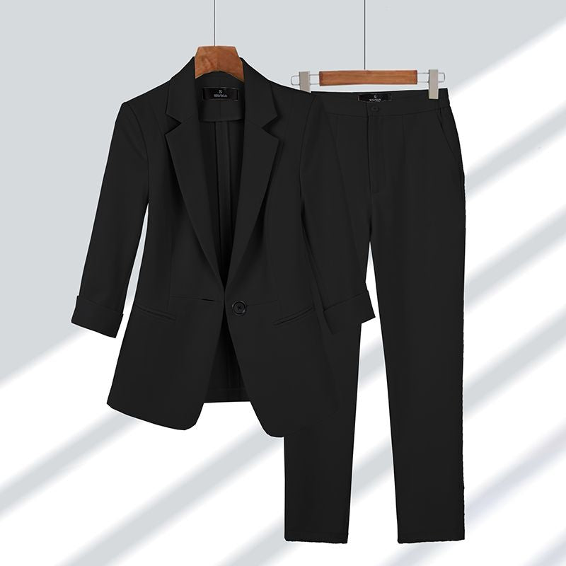 Claudia 2-teiliger Damenanzug | Edler Blazer mit bequemer Hose für Damen