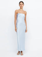 Novela™ – Satin-Maxikleid