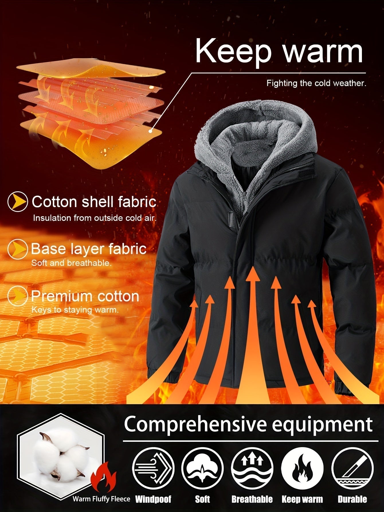 Sander - Winterjacke - Normale Passform - Parka