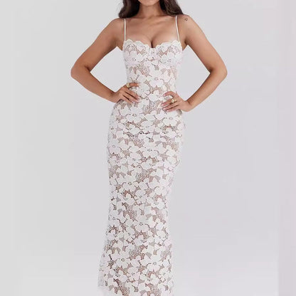 Ralyna™ - Pearl Blossom Maxi Jurk