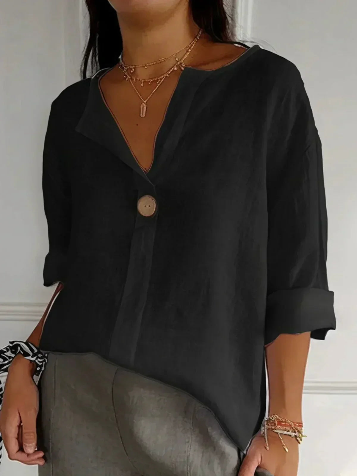 Damen Taillierte Bluse – Lässig für den Alltag