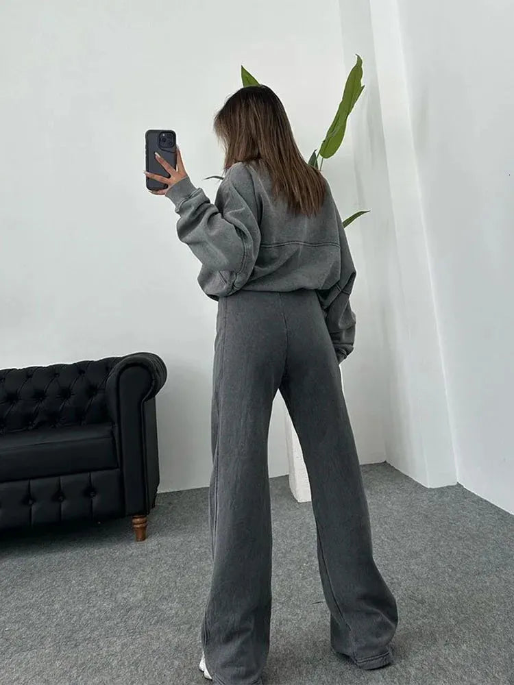 VIRAL TRACKSUIT - BOMBER &amp; HIGH WAIST PANTS 