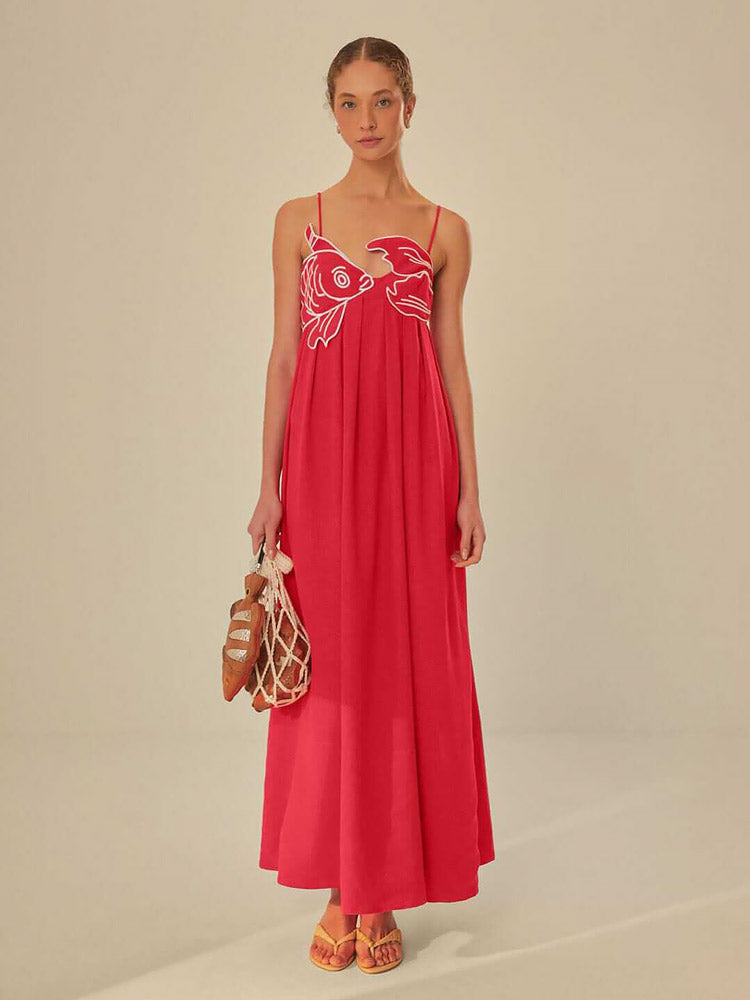 NEMO | Elegante Linnenmix Maxi Jurk