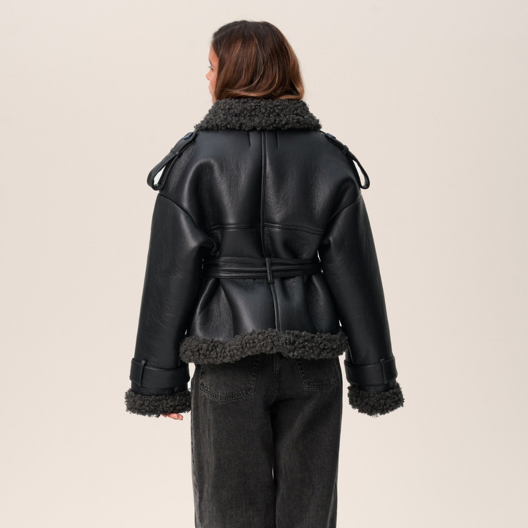 Aris™ | Chic Belted Sherpa Jacket