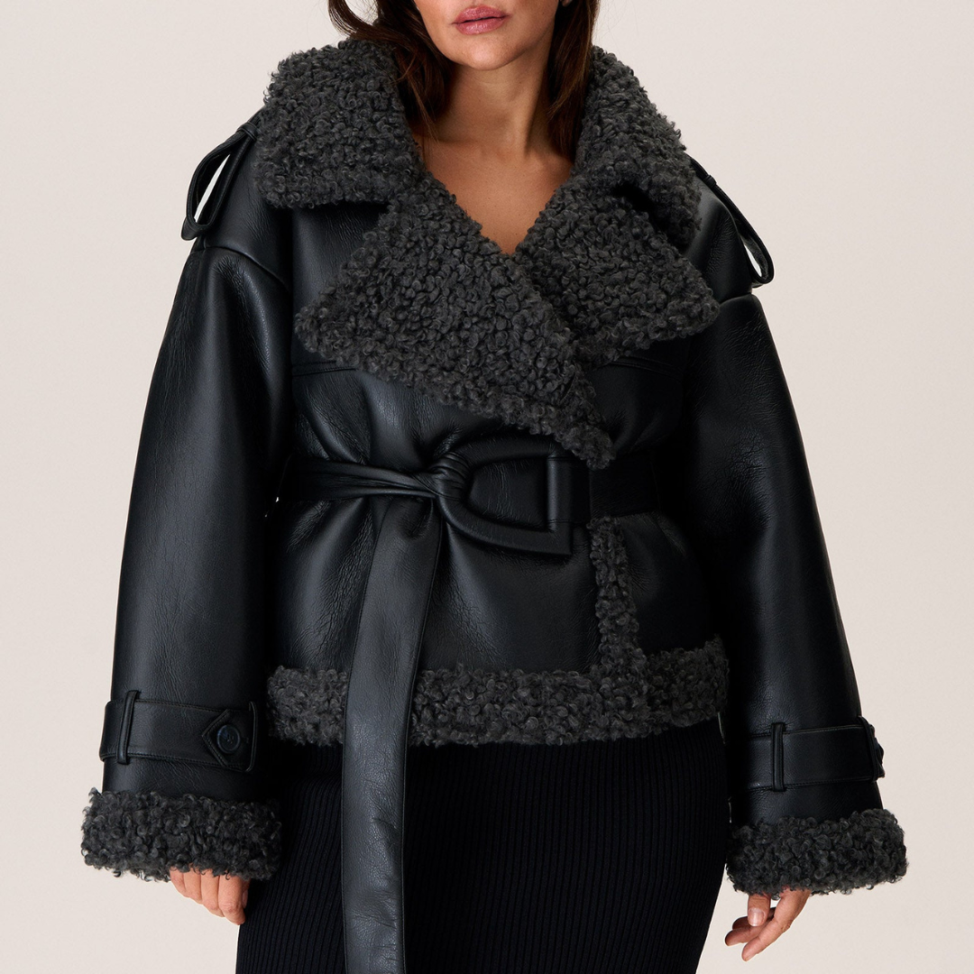 Aris™ | Chic Belted Sherpa Jacket