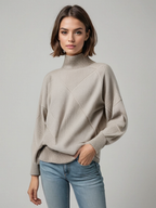 Mila™ | Luxuriöser Kaschmir-Rollkragenpullover