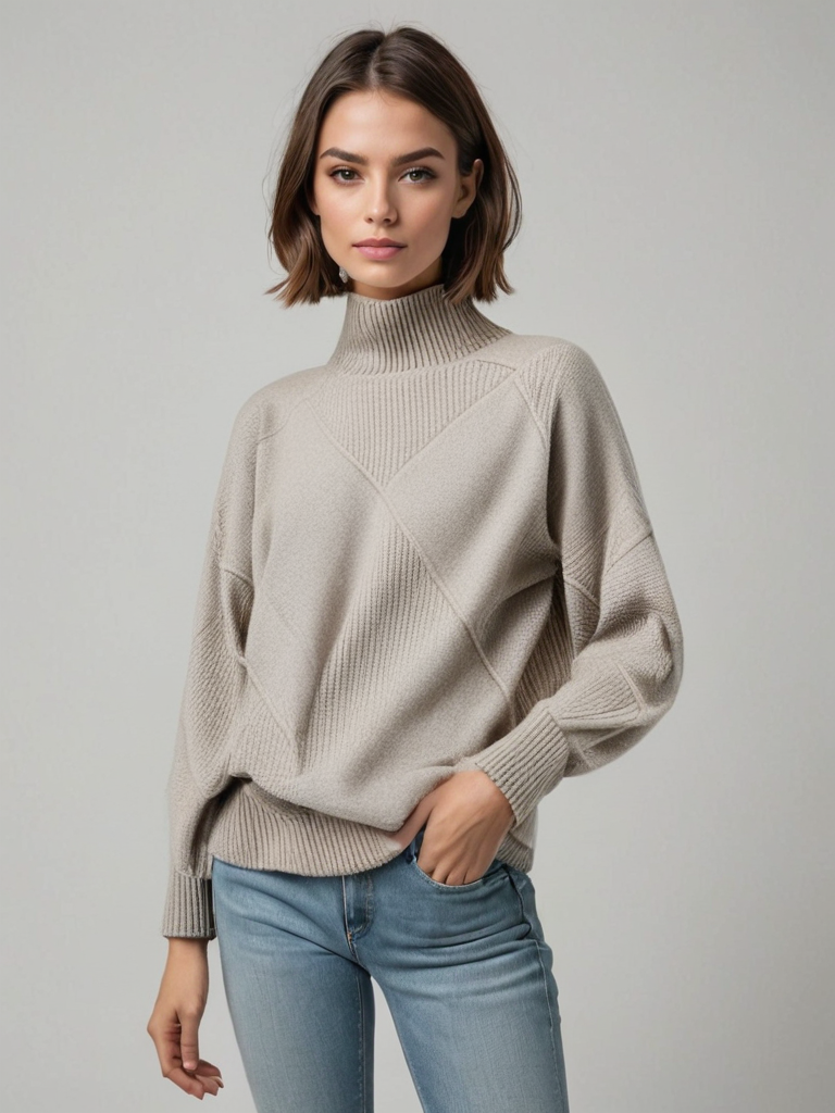 Mila™ | Luxuriöser Kaschmir-Rollkragenpullover