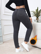 Lauren | Gefütterte Röhrenjeans für den Winter