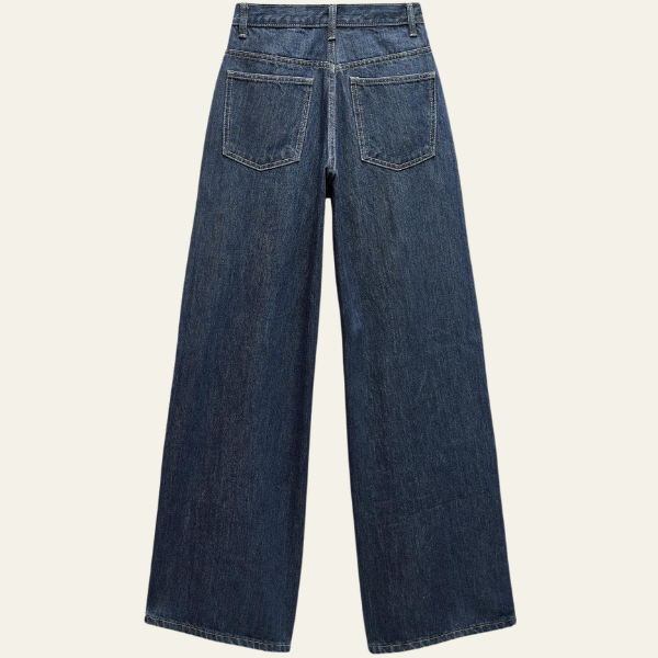 Noor™ | Trendy Twist Jeans with High Waist &amp; Relaxed Legs