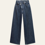 Noor™ | Trendy Twist Jeans with High Waist &amp; Relaxed Legs